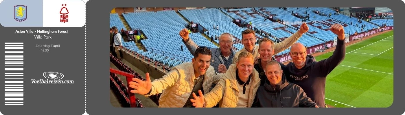 VR Wedstrijdticket Aston Villa - Nottingham Forest